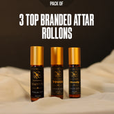 Pack Of 3 Top Branded Attar Rollons